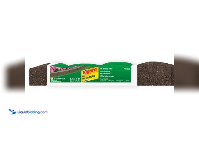 Lot 49-5460847 - Vigoro
Roman Stone 4 ft. Earth Rubber Garden Edging. Item is Unused 2pk