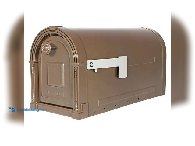 Lot 49-5552118 - Architectural Mailboxes
Garrison Venetian Bronze, Large, Steel, Post Mount Mailbox. Model # GM160VB...