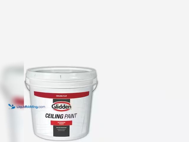 Lot 49-2006413 - Glidden Ceiling 2 gal. High-Hiding White Interior Dead-Flat Ceiling Paint, Model # GC1070  02, Sligh...