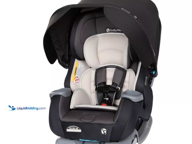 Lot 49-5552788 - Baby Trend Cover Me 4-in-1 Convertible Car Seat - Madrid Tan: Extendable Canopy, Fits 3 Car Seats Ac...