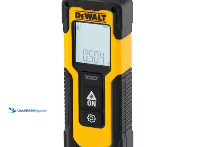 Lot 49-5574046 - DEWALT
100 ft. Laser Distance Measurer. Store SKU # 1007092568. Unused