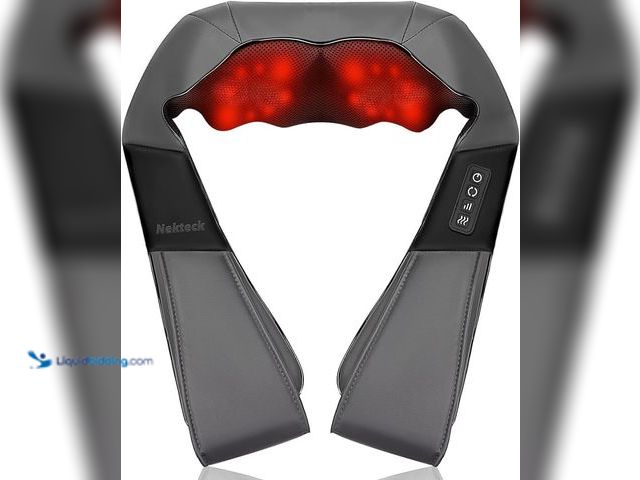 Lot 49-5483726 - Nekteck Shiatsu Neck Massager with Heat for Pain Relief Deep Tissue, Valentines Day Gifts for Him He...