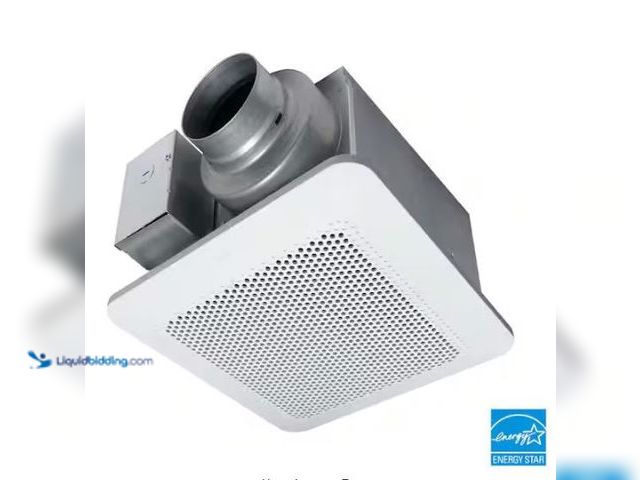 Lot 49-1573975 - Panasonic Whisper Choice DC Pick-A-Flow 80/110 CFM Ceiling Bathroom Exhaust Fan with Flex-Z Fast Bra...