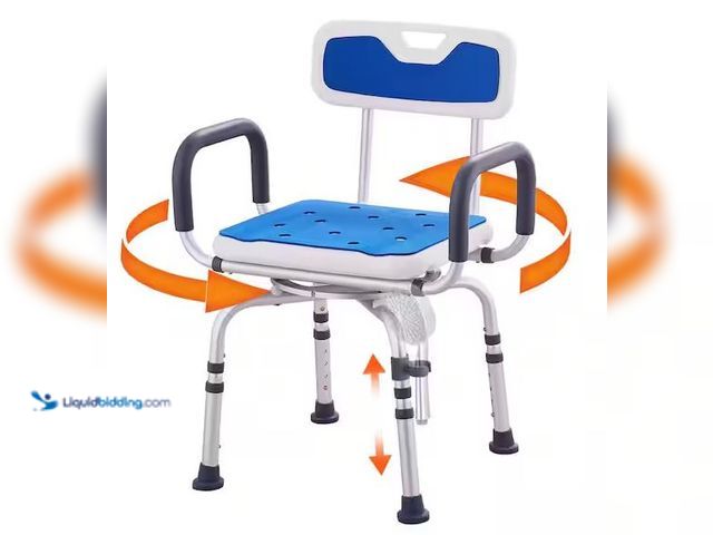 Lot 49-5478540 - VEVOR
Shower Chair 360° Swivel Tub Shower Seat with Armrests & Backrest 400 lbs. Capacity Internet ...