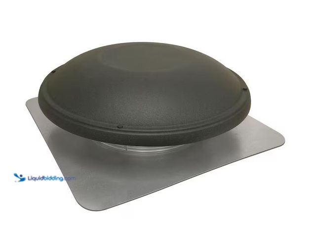 Lot 49-1568632 - MasterFlow 1500 CFM Shingle Match Weathered Wood Power Roof Mount Attic Fan Model # ERV6SMWW, Slight...