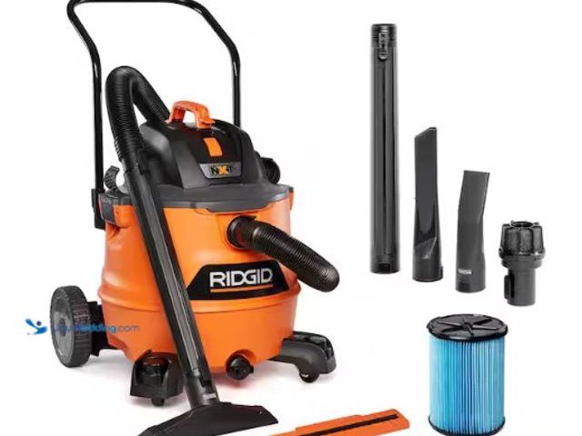 Lot 49-2004483 - RIDGID 16 Gal. 6.5 Peak HP NXT Shop Vacuum Wet Dry Vac with Cart, Fine Dust Filter, Hose and Accesso...
