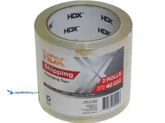 Lot 49-1625502 - HDX 1.88 IN X 54.6 YD TAPE (2-PACK), Model # F123Q048502PK, Unused.