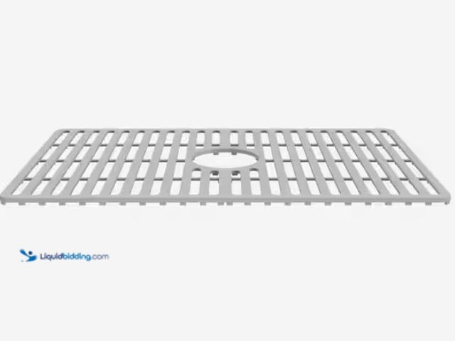 Lot 49-1547595 - VIGO 26 in. Silicone Kitchen Sink Protective Bottom Grid For Single Basin Sink in Gray, Model # VGSG...