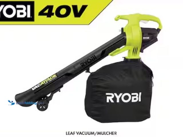 Lot 49-3564154 - 40V Vac Attack Cordless Leaf Vacuum/Mulcher with 5.0 Ah Battery and Charger (tested works) (connecto...