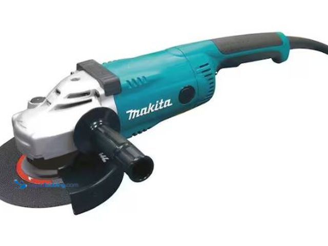 Lot 49-1569151 - Makita 15 Amp 7 in. Corded Angle Grinder with Grinding wheel, Side handle and Wheel Guard, Model # G...