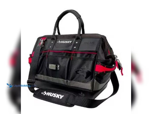 Lot 49-5436232 - Husky Heavy-Duty 16 in. PRO Tool Bag. Model # H-016-SLO. Slightly used.