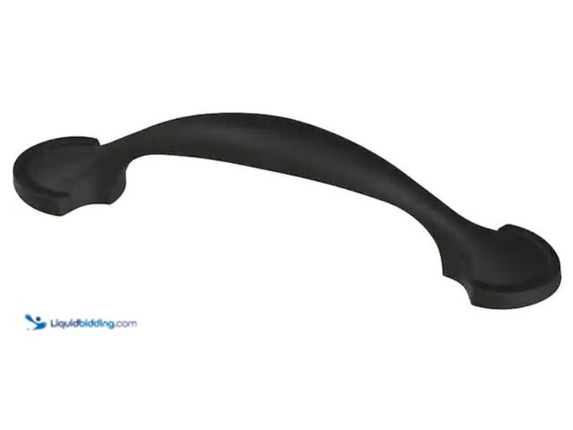 Lot 49-2006443 - Lot of (12) Liberty Half Round Spoon Foot 3 in. (76 mm) Traditional Matte Black Cabinet Drawer Pull,...