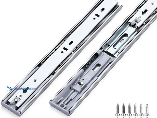 Lot 49-5487441 - 10 Pairs Soft Close Drawer Slides 20 Inches Heavy Duty Side Mount Metal Ball Bearing Full Extension ...