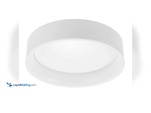 Lot 49-5543817 - Commercial Electric Flexinstall Cove 10 in. White Integrated LED Ceiling Light. Model # 91972. Unuse...