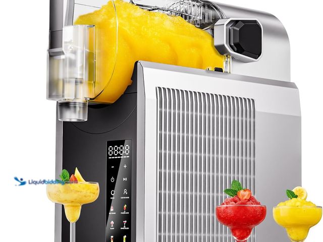 Lot 49-5488256 - Slushie Machine, EASTPUS 68oz No Ice Needed, Frozen Drink & Soft Serve Maker, Rapid Freeze, 6 Preset...