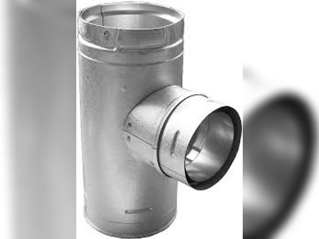 Lot 49-5436174 - Qty 2.  DuraVent PelletVent for Multi-Fuel 4in. Diameter Increaser Tee With Clean-Out Tee Cap. Model...