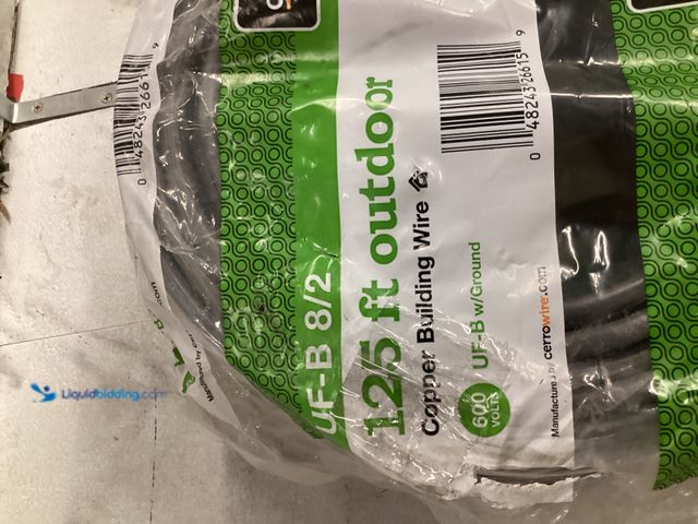 Lot 49-5561057 - 8/2 Underground Feeder Wire With Ground Cable, 125 Ft., Unused