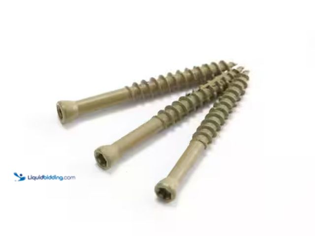 Lot 49-1623514 - Lot of (2) jars of #8 x 1-5/8-in Composite Deck Screws (900-Per jar), Unused. (NOTE: APPROX. 1800 sc...