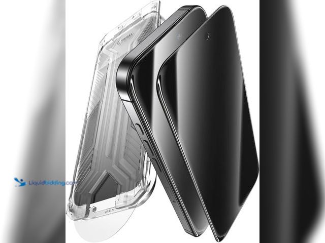 Lot 49-5453289 - FUNCAT GLOBAL ° Privacy Screen Protector for iPhone 15 Pro. Full Coverage 9H+ Hardness Tempered Glas...