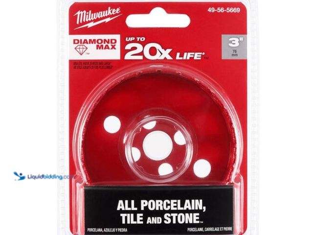 Lot 49-1628288 - Milwaukee 3 in. Diamond Max Hole Saw, Model # 49-56-5669, New  Ref#BIN0716