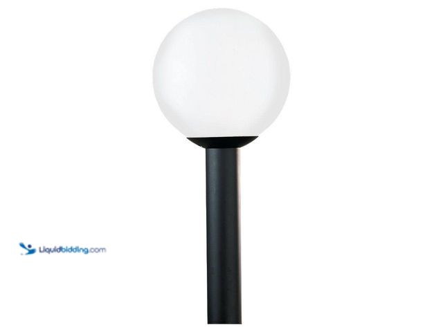 Lot 49-5410505 - Generation Lighting Outdoor Globe Collection 1-Light Outdoor Post Lantern. [Model # 8254-68] Unused