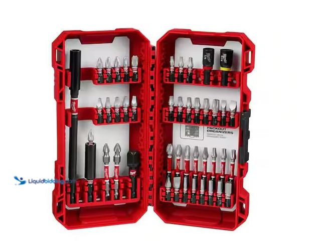 Lot 49-5551361 - Milwaukee
SHOCKWAVE Impact Duty Alloy Steel Screw Driver Bit Set (45-Piece), Factory Sealed