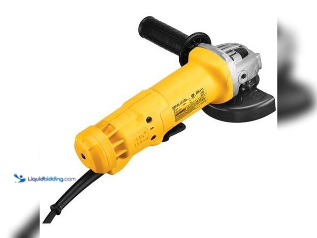 Lot 49-5548905 - DEWALT 120V 11 Amp Corded 4.5 in. Small Angle Grinder Model # DWE402 UNUSED. TESTED AND WORKS.