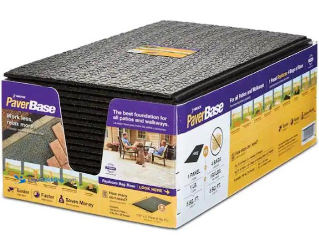 Lot 49-1519263 - Brock 20 in. x 36 in. Black Polypropylene Paver Base Panel (20-Case) Model#345420HDB, New  Ref#HDPA0...