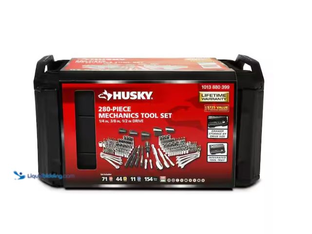 Lot 49-1566838 - Husky Mechanics Tool Set (280-Piece), Model # H280MTS, unused  Ref#SB107