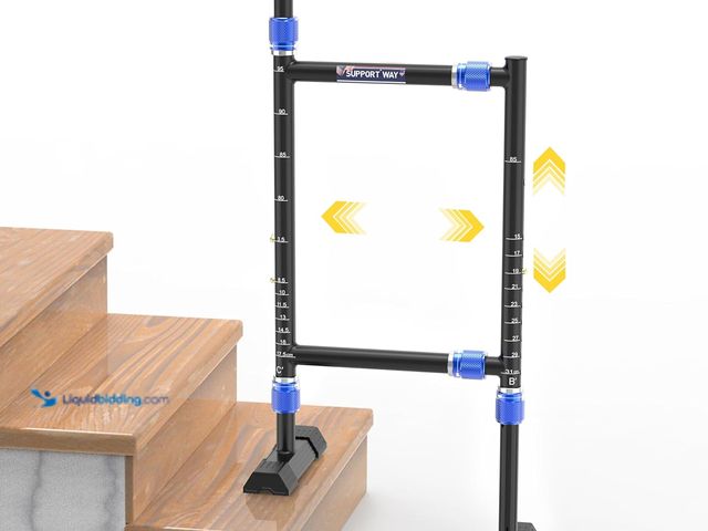 Lot 49-5408653 - Height & Width Adjustable Stair Assist Cane for Seniors, Customizable to fit Most Indoor/Outdoor Ste...