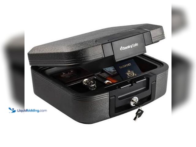 Lot 49-5553047 - SentrySafe CHW20201 Fire and Water-Resistant Chest Safe with Key Lock, 0.28 Cu. ft. MODEL: 049074024...