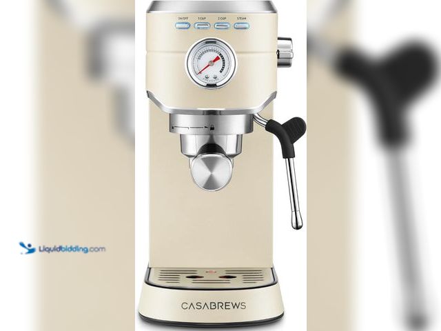Lot 49-5488044 - CASABREWS CM5418 Espresso Machine 20 Bar, Espresso Maker with Milk Frother Steam Wand, Stainless Ste...