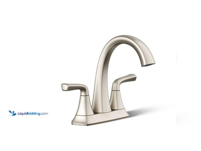 Lot 49-5412920 - KOHLER
Sundae 4 in. Centerset 2-Handles Bathroom Faucet in Vibrant Brushed Nickel. Item is Unused