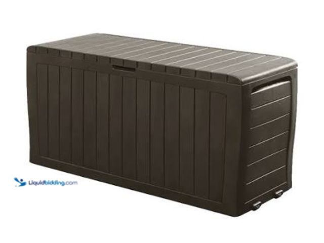 Lot 49-3565127 - Keter Marvel Plus 71 Gallon Outdoor Storage Deck Box Unused