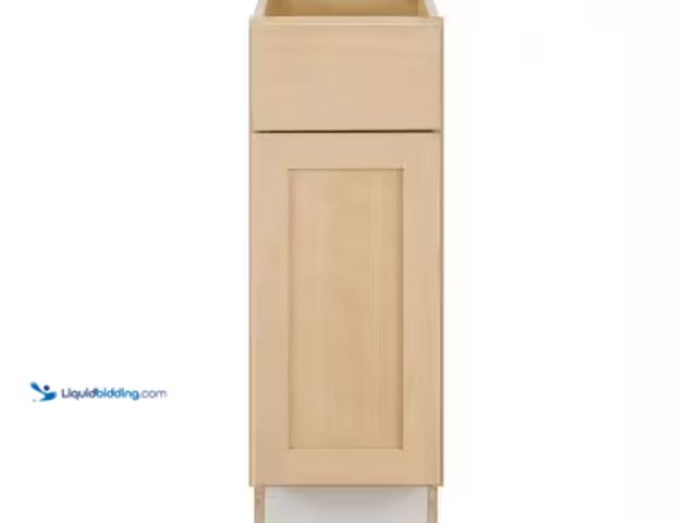 Lot 49-1575572 - Hampton Bay 12 in. W x 24 in. D x 34.5 in. H Ready to Assemble Base Kitchen Cabinet in Unfinished wi...