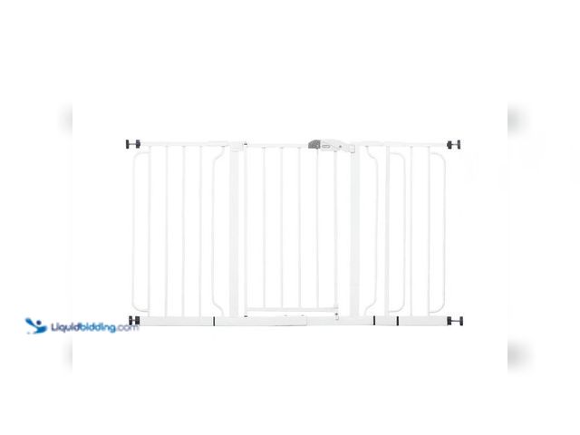 Lot 49-5406852 - Regalo 30" Metal Extra Wide Span Walk-Through Gate, Model # 1158 DS, Unused.