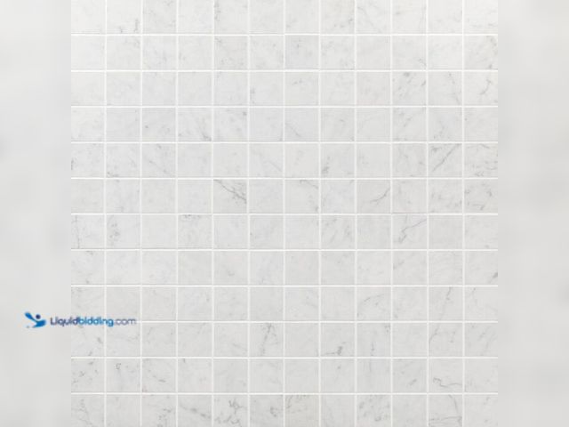 Lot 49-2024381 - Lot of (2)- Approx (12 sq ft.) of- Ivy Hill Tile Marmo Bianco 12 in. x 12 in. Matte Marble Look Porc...