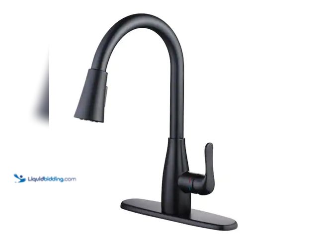 Lot 49-2000388 - Glacier Bay McKenna Single-Handle Pull-Down Sprayer Kitchen Faucet in Matte Black with TurboSpray an...
