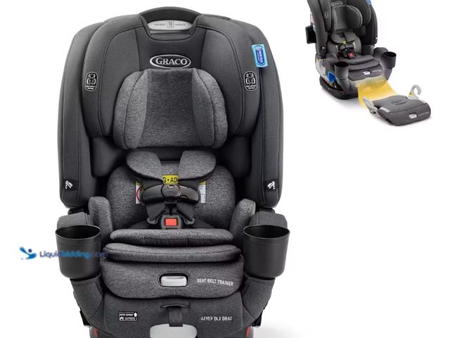 Lot 49-5543096 - 4Ever® DLX Grad 5-in-1 Slim Car Seat. Model #2215747. Unused. Date of manufacture. July 29 2025.