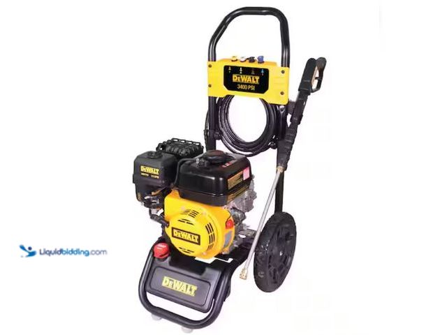 Lot 49-1623542 - DEWALT 3400 PSI 2.5 GPM Gas Pressure Washer with Maintenance-Free Pump, Heavy-Duty Commercial Cold W...