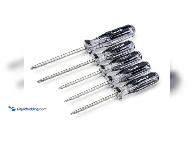 Lot 49-5554151 - Husky Torx Screwdriver Set (5-Piece) Model # H5PCTORXSDS Unused