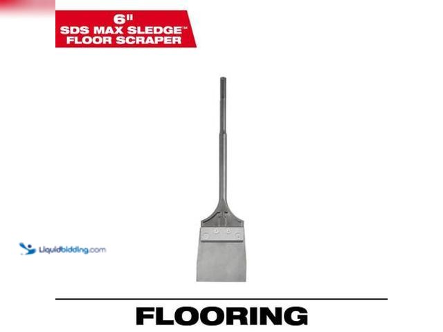 Lot 49-3565324 - Milwaukee 6 in. SLEDGE SDS-MAX Floor Scraper Model # 48-62-4096 used. Scuffed up. Dirty.