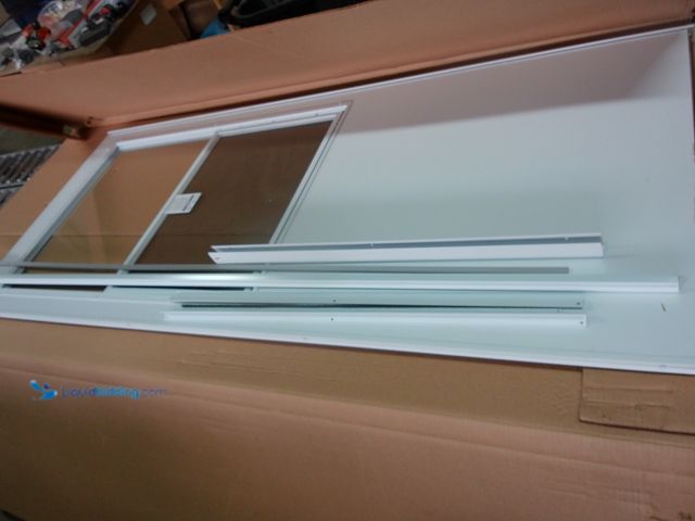 Lot 49-1549470 - Andersen Storm Door, White, Sized to Fit Opening: 34"x78", Model # 95986, Unused.  Ref#HDPA1030