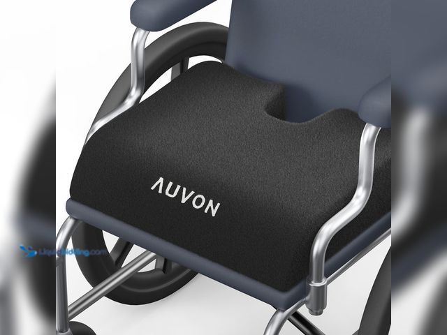 Lot 49-3600278 - AUVON Wheelchair Seat Cushions (20"x16"x4") for Sciatica, Back, Coccyx, Pressure Sore and Ulcer Pain...