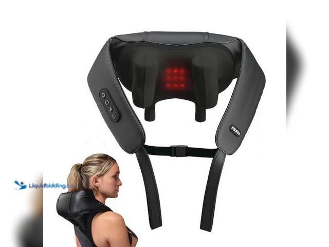 Lot 49-5551756 - FitRx Shiatsu Pro Shiatsu Back and Neck Massager, Cordless Heated Neck and Shoulder Massager, Unused...