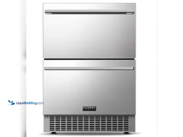 Lot 49-1532799 - BODEGA
24 in. Single Zone 149 Cans Beverage & Wine Cooler with Double Drawer in Stainless Steel for...