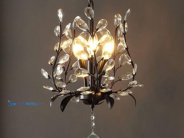 Lot 49-5547997 - JONATHAN Y
Adoria 12 in. 3-Light Oil Rubbed Bronze/Clear Contemporary Bohemian Iron/Acrylic LED Cry...