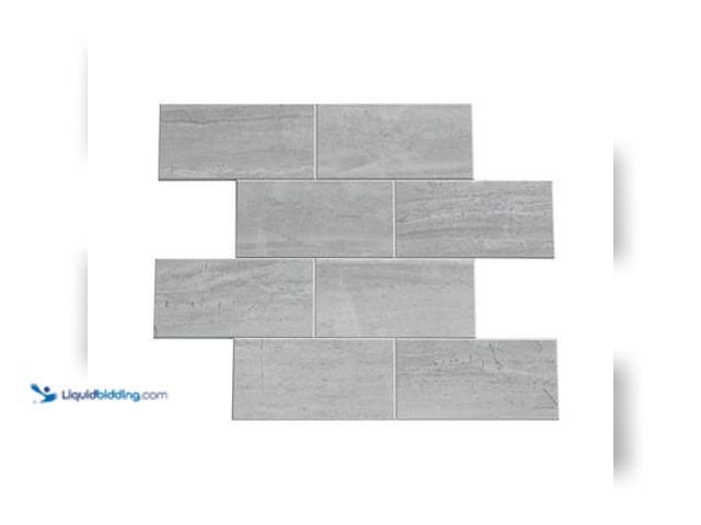Lot 49-3564960 - QTY 5 -  Aspect Collage Gray Subway 12.13 in. x 15 in. PVC Peel and Stick Tile (1.26 sq. ft./Pack). ...