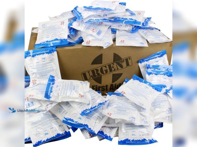 Lot 49-5546023 - Case of 125 Instant Cold Packs, 5" x 6" (4" x 5" Cold Area) - Disposable Cold Compresses - No pre-Ch...