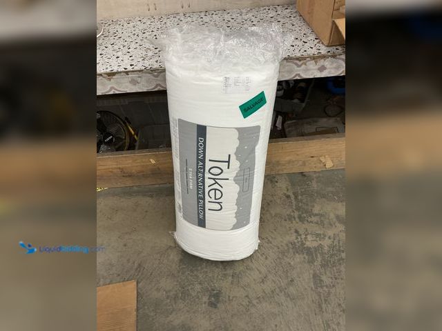 Lot 49-5459914 - QTY 6 - Token King Machine Washable Extra Firm Bed Pillow: Universal Sleeper, Polyester Fiber, Micro...